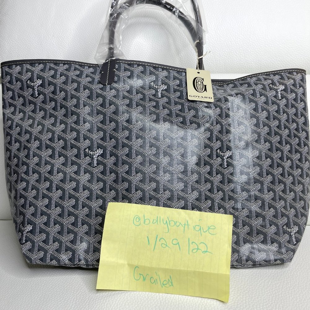 Brand New w/ Tags - Grey Goyard Saint Louis PM Reversible Tote - Picture 4 of 12